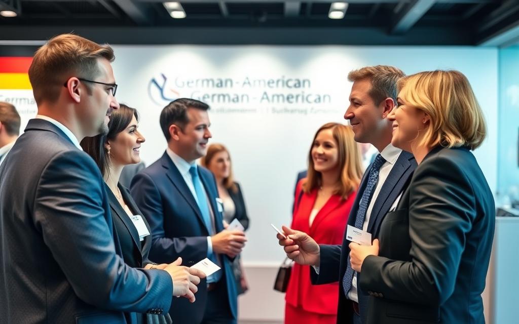 Networking event with German and American business professionals