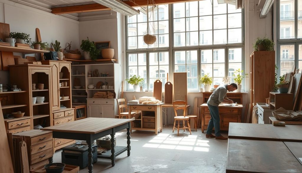Upcycled furniture workshop in Europe Upcycled furniture workshop in Europe